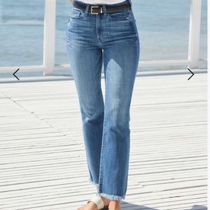 AYR The Pop Ankle Frayed High Rise Jeans in Bomba size 27 Short Great Condition